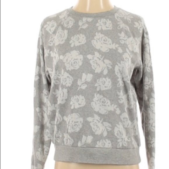 Bethany Mota white floral print sweater. - Picture 1 of 4